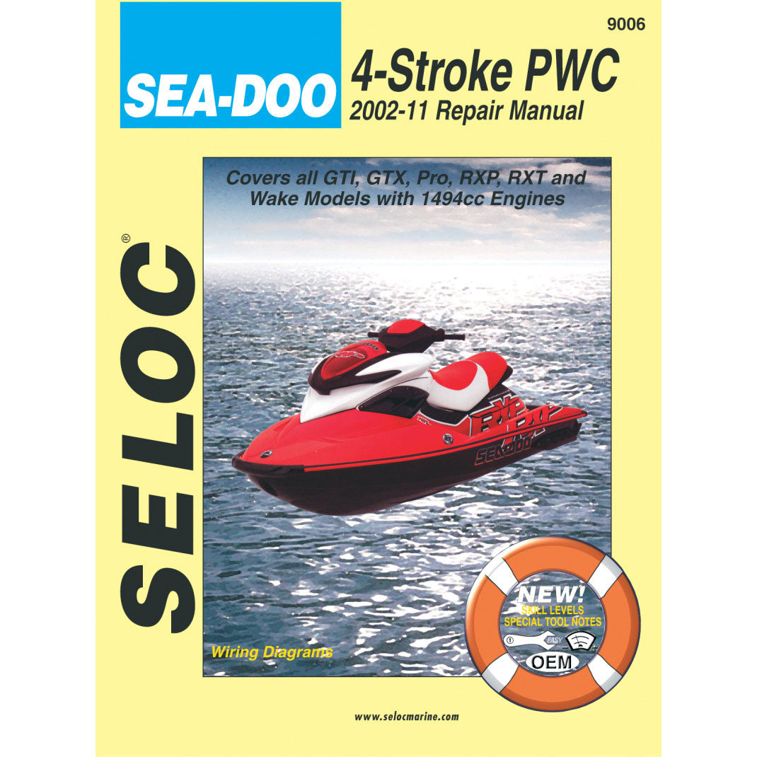 SeaDoo PWC Repair Manual, All 4 Stroke Models 2002-2011, 9006