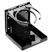 Fold-Up Drink Holder, 4-5/8", Black