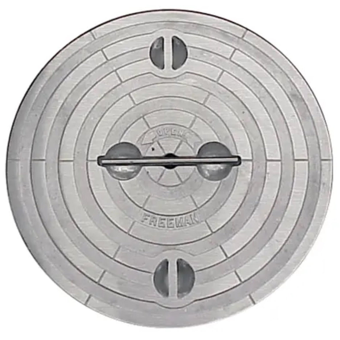 Freeman Marine 18in Round Cover Plate Assembly Aluminum