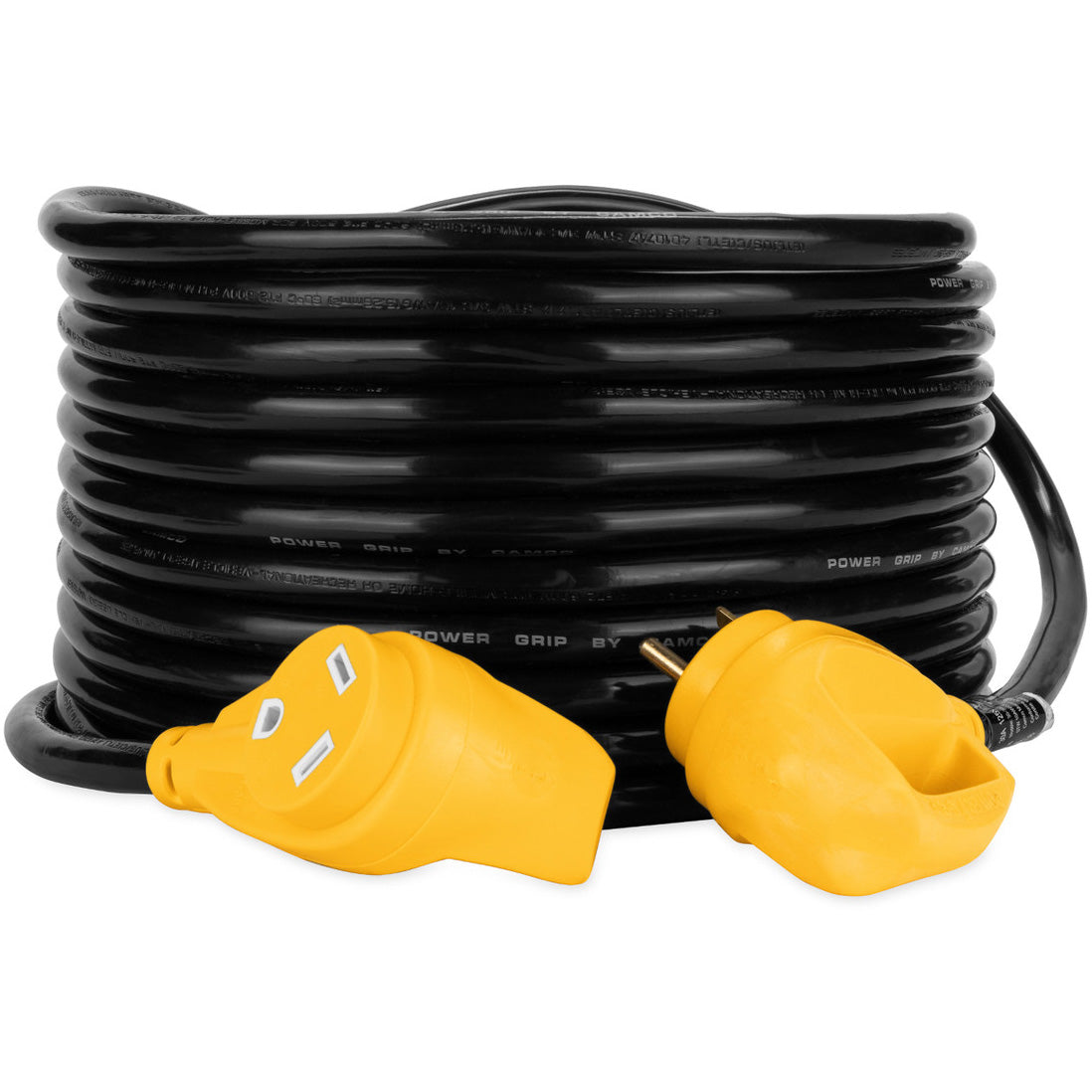 Camco Power Grip 50' Length 30 Amp Extension Cord with Handle, 125V/3750W, 10 Gauge Wires