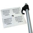 Westland, Adjustable Support Pole, Snap Style 30" w/ Adhesive Snap Patch