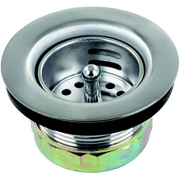 JR Products 95325 RV Sink Strainer with Push-In Basket