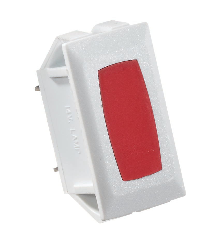 White Indicator Light - Cut-Out .550" x 1.125"