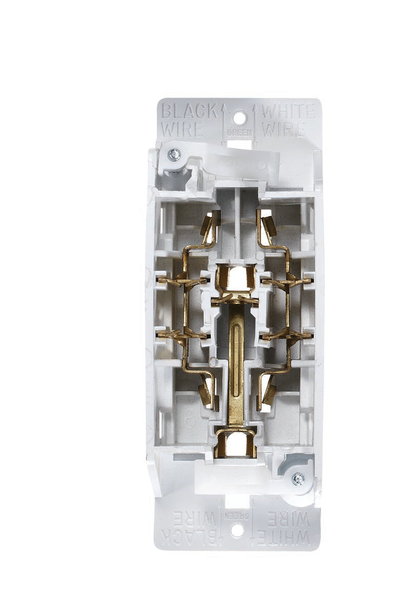 "Self Contained" White Dual Outlet, Speedwire w/Cover-Plate