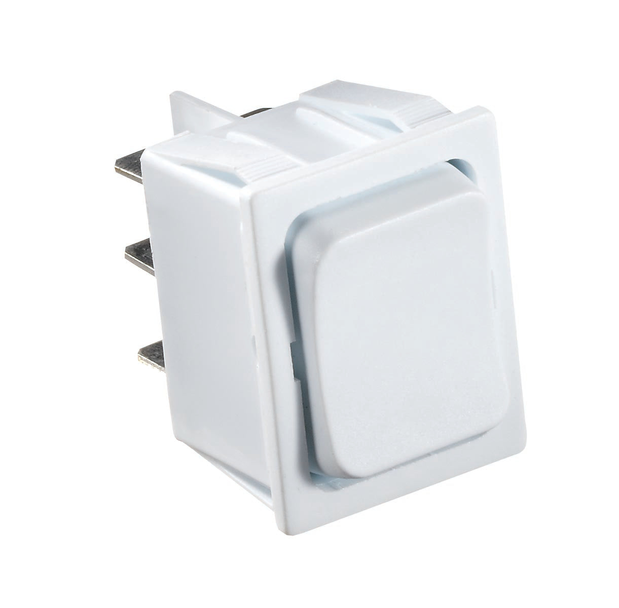 White Rocker Switch, 5 A, Momentary On/Off Momentary On - DPDT - Cut-Out .872" x 1.071"
