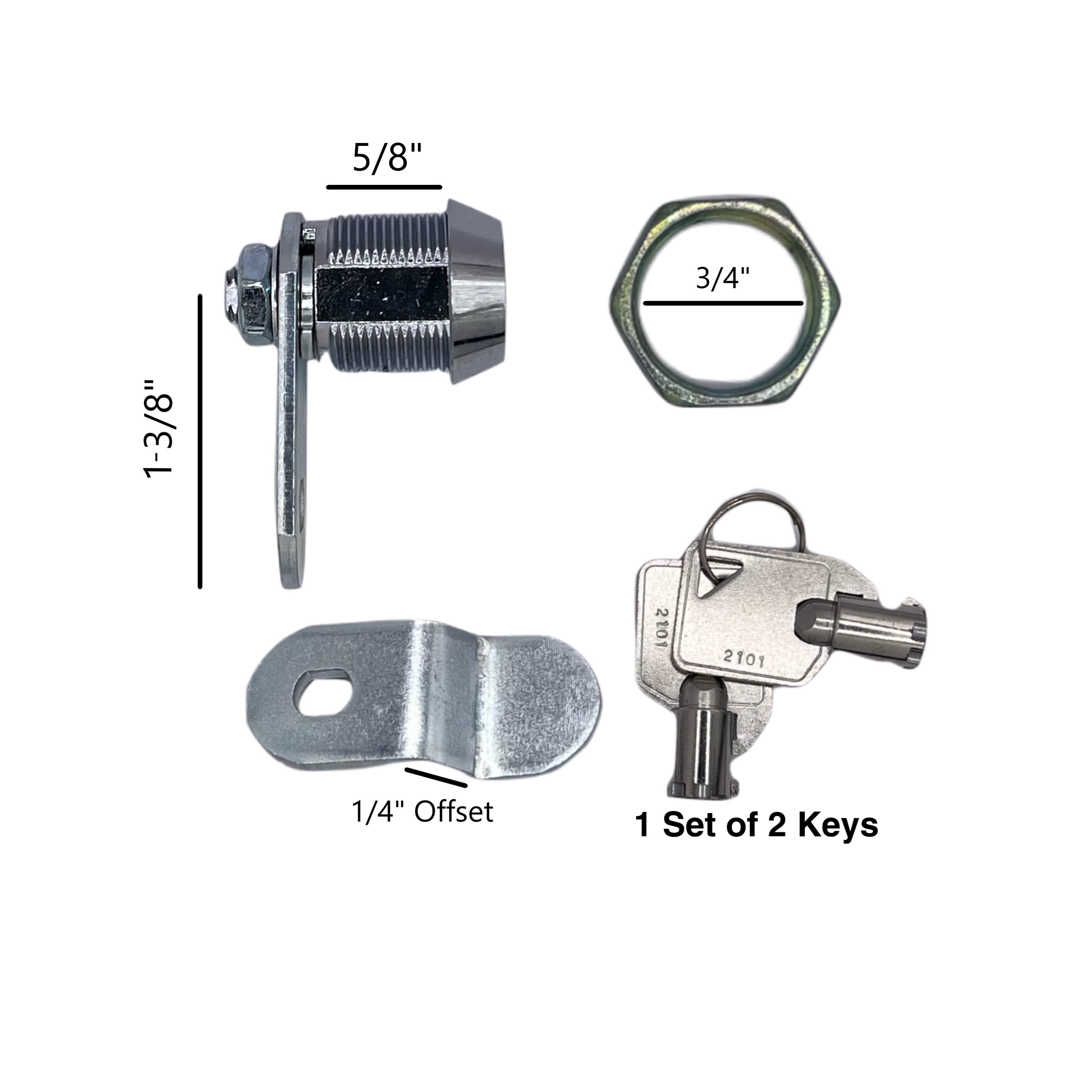Ace Compartment Lock 5/8" - 4 pack
