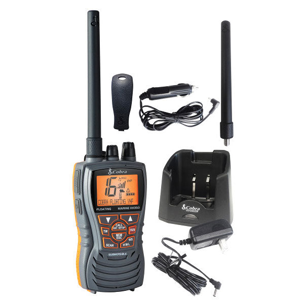 Cobra Marine, Hand Held, Floating VHF Radio, 6 Watt