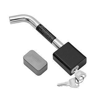 Trailer Hitch Lock, Bent Pin, 5/8", for 2" & 2-1/2" Square Receivers