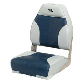 Wise, High Back Boat Seat, Grey/Navy