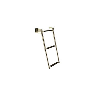 SeaChoice Telescoping Stainless Steel, Transom Mount 2 Step Ladder