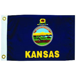 Taylor Made, US State Flag, 12" x 18", Kansas