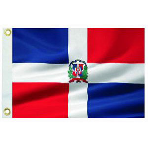 Taylor Made, International Flag, Nylon, 12" x 18", Dominican Republic Courtesy
