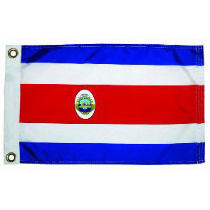 Taylor Made, International Flag, Nylon, 12" x 18", Costa Rica Courtesy