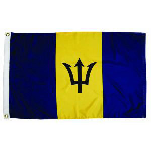 Taylor Made, International Flag, Nylon, 12" x 18", Barbados