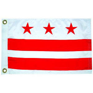 Taylor Made, US State Flag, 12" x 18", District of Columbia