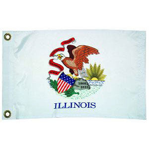 Taylor Made, US State Flag, 12" x 18", Illinois