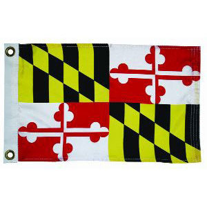 Taylor Made, US State Flag, 12" x 18", Maryland