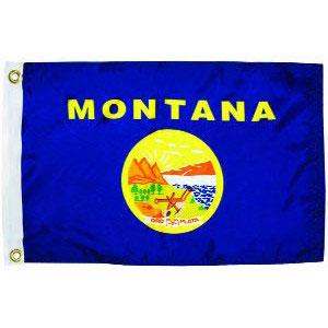 Taylor Made, US State Flag, 12" x 18", Montana