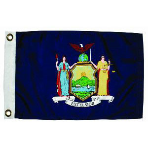 Taylor Made, US State Flag, 12" x 18", New York