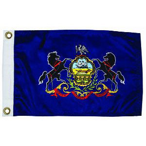 Taylor Made, US State Flag, 12" x 18", Pennsylvania