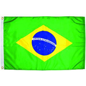 Taylor Made, International Flag, Nylon, 12" x 18", Brazil Courtesy