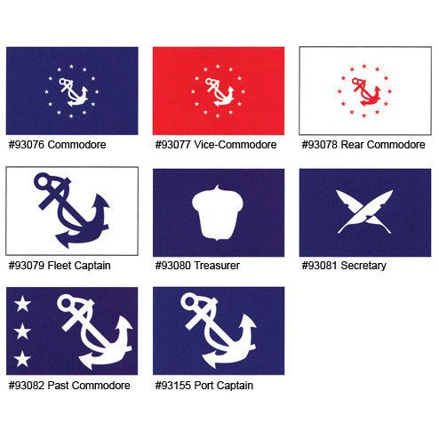 Taylor Made, Officers Flag, Polyester, 12" x 18", Port Captain