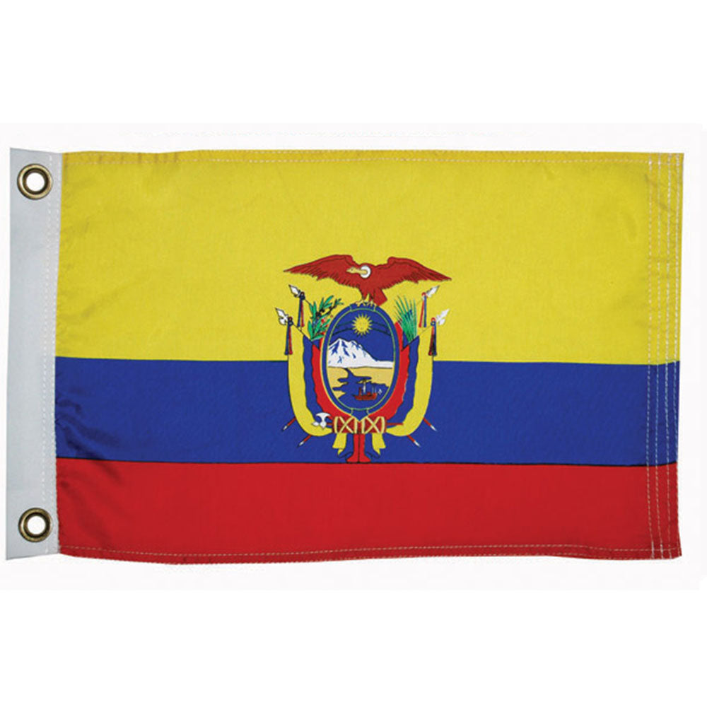 Taylor Made, International Flag, Nylon, 12" x 18", Ecuador