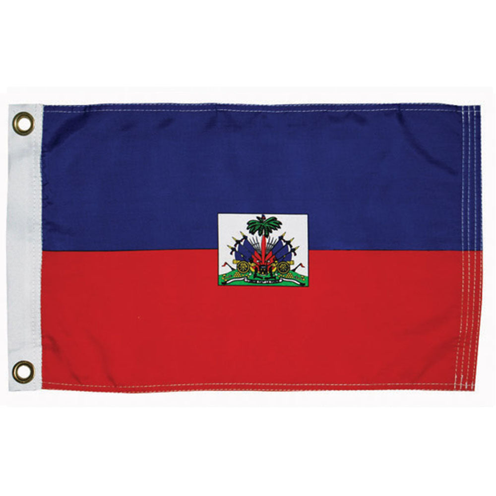 Taylor Made, International Flag, Nylon, 12" x 18", Haiti Civil
