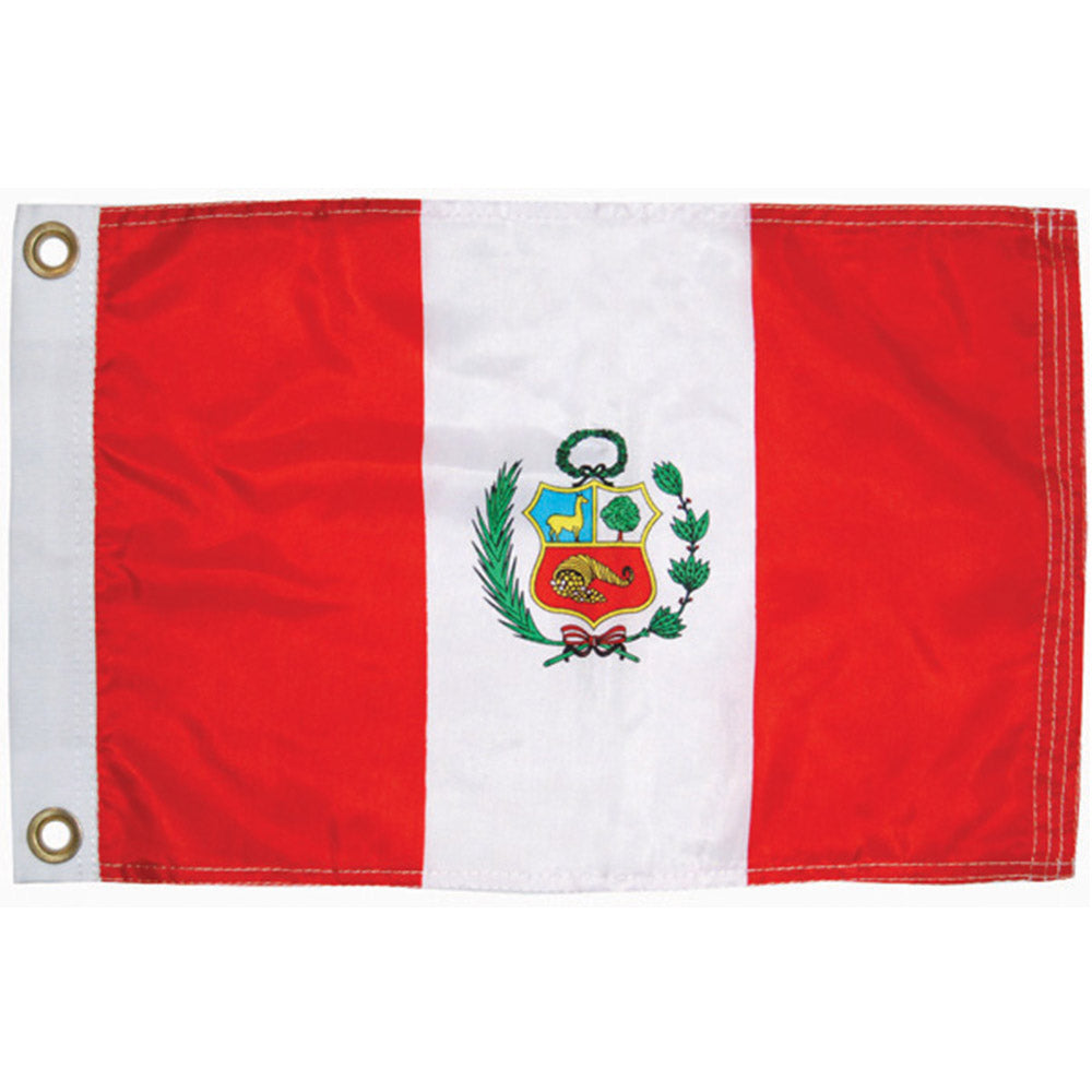 Taylor Made, International Flag, Nylon, 12" x 18", Peru