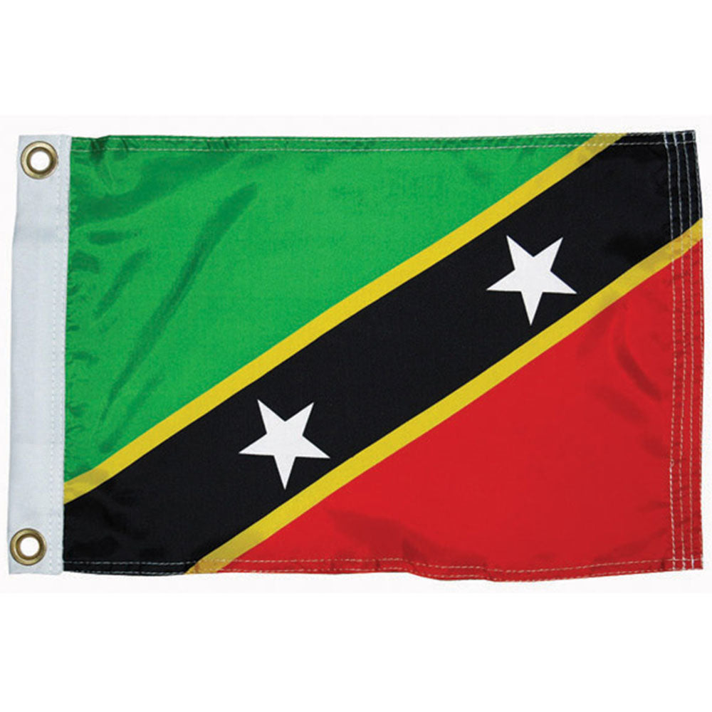 Taylor Made, International Flag, Nylon, 12" x 18", St. Kitts Courtesy