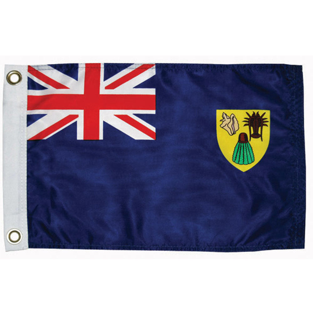 Taylor Made, International Flag, Nylon, 12" x 18", Turks / Caicos Courtesy