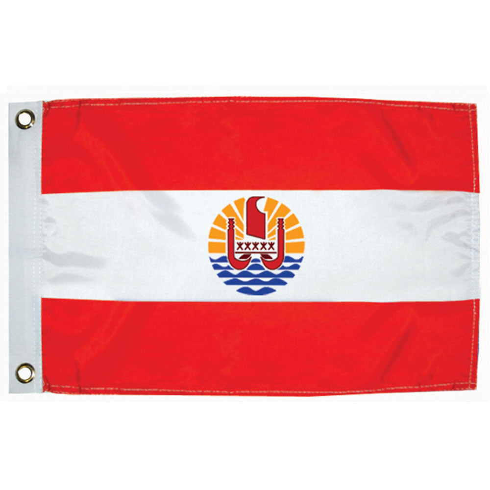 Taylor Made, International Flag, Nylon, 12" x 18", Tahiti