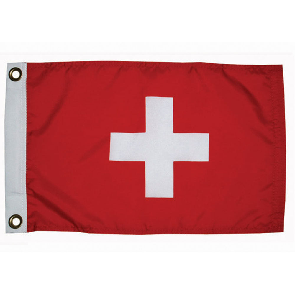 Taylor Made, International Flag, Nylon, 12" x 18", Switzerland