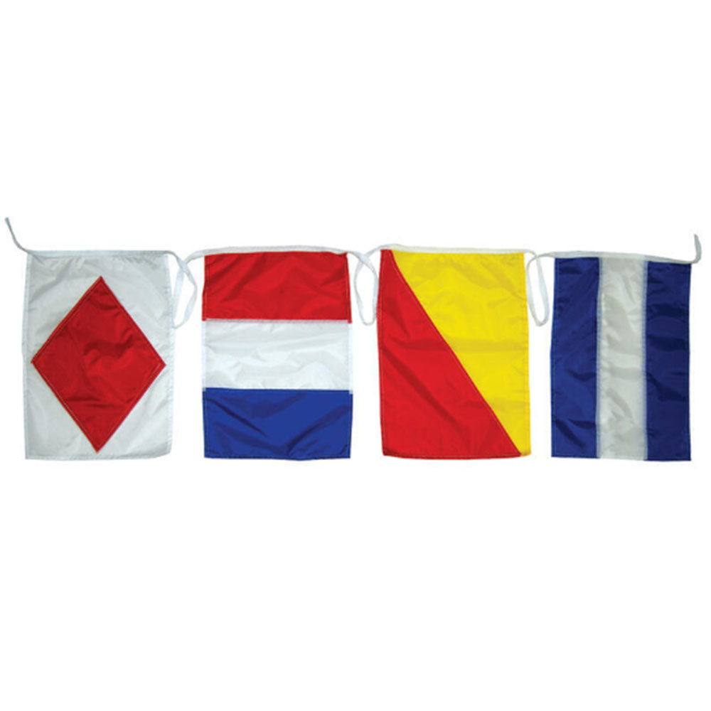 Taylor Made, Decorative String of International Code Signals, 30' Length, 12" x 18" Flags