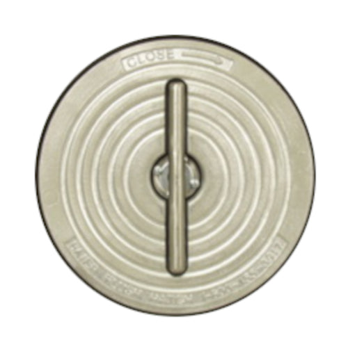 Baier, Flush Aluminum Hatch Cover, Pull-Up T-Handle, Round, 8", No Ring