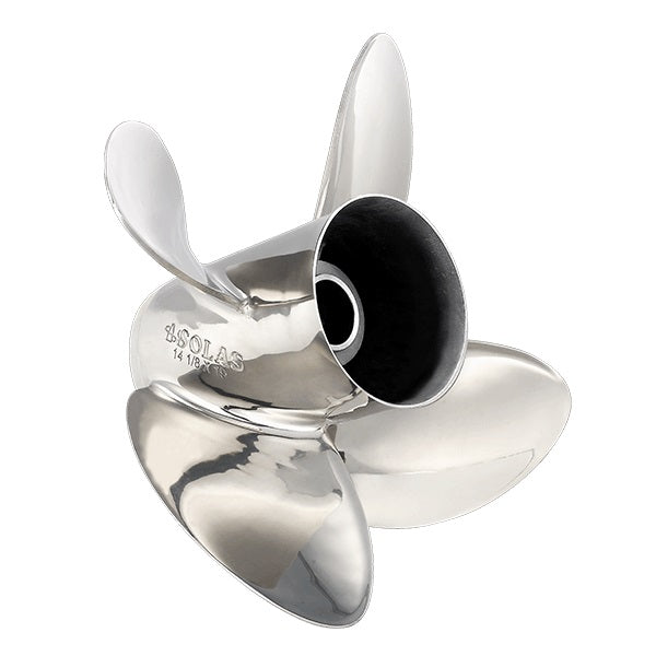 14.3" Dia. 17" Pitch, RH, 4-Blade, Stainless Steel, Rubex HR4 Prop
