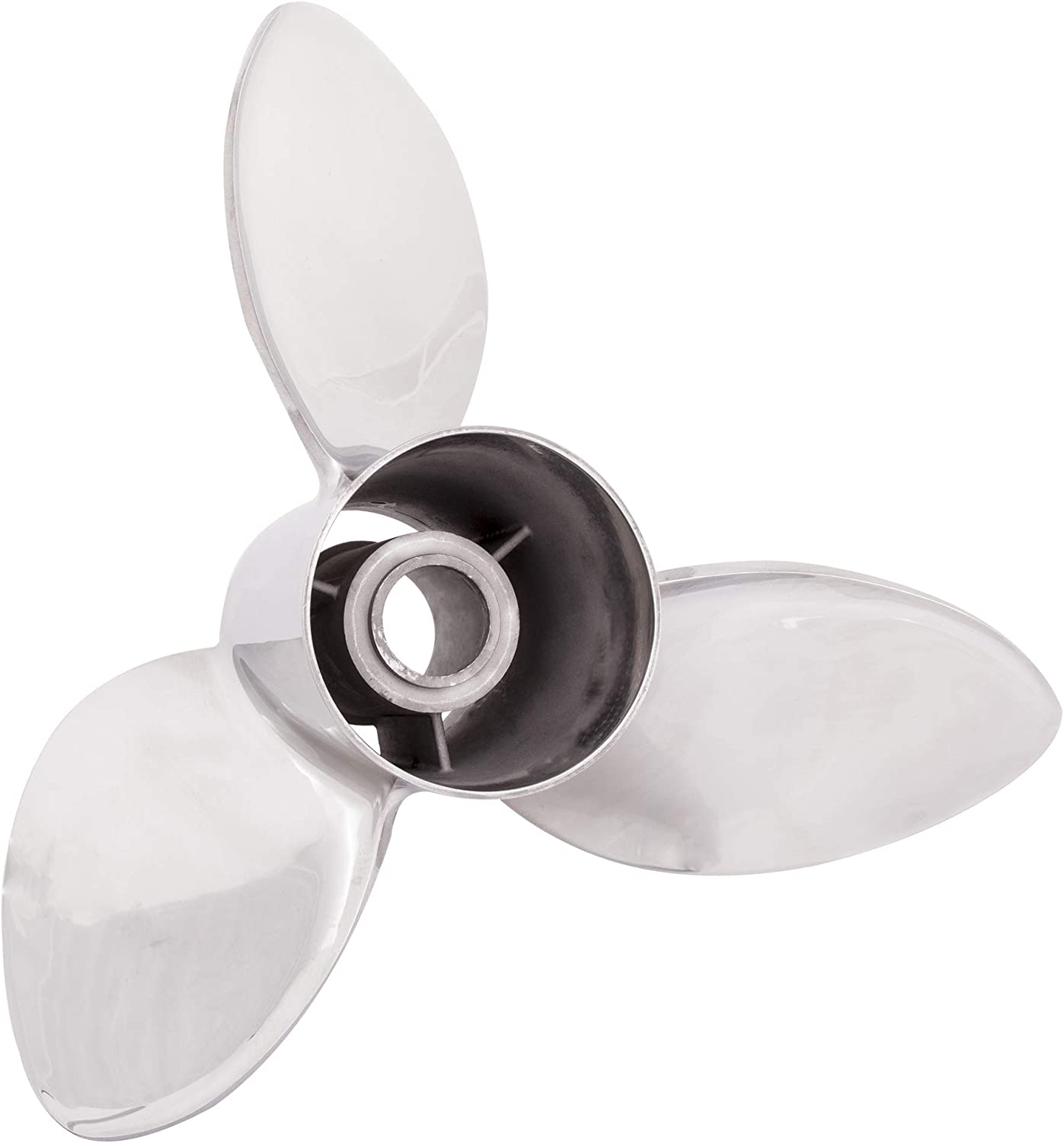 Rubex S3 Series 15-1/8"D x 25"P RH Rotation 3-Blade Stainless Steel Thru Hub Exhaust Propeller