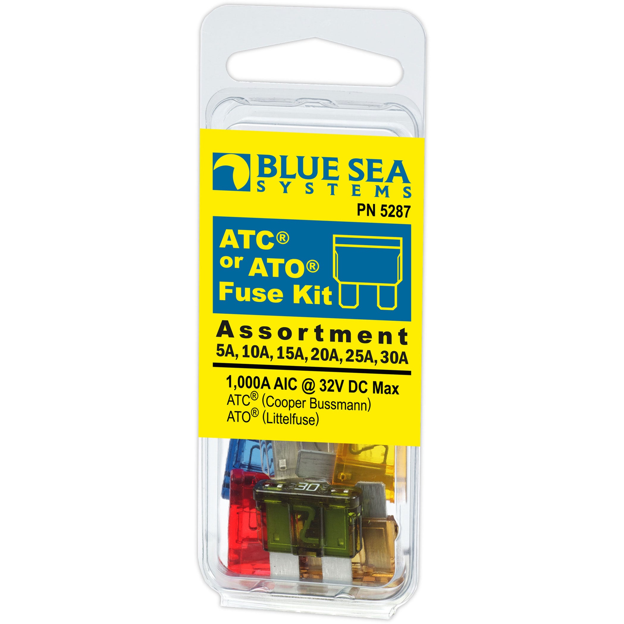Blue Sea Systems ATO/ATC Fuse Kit, 6-piece