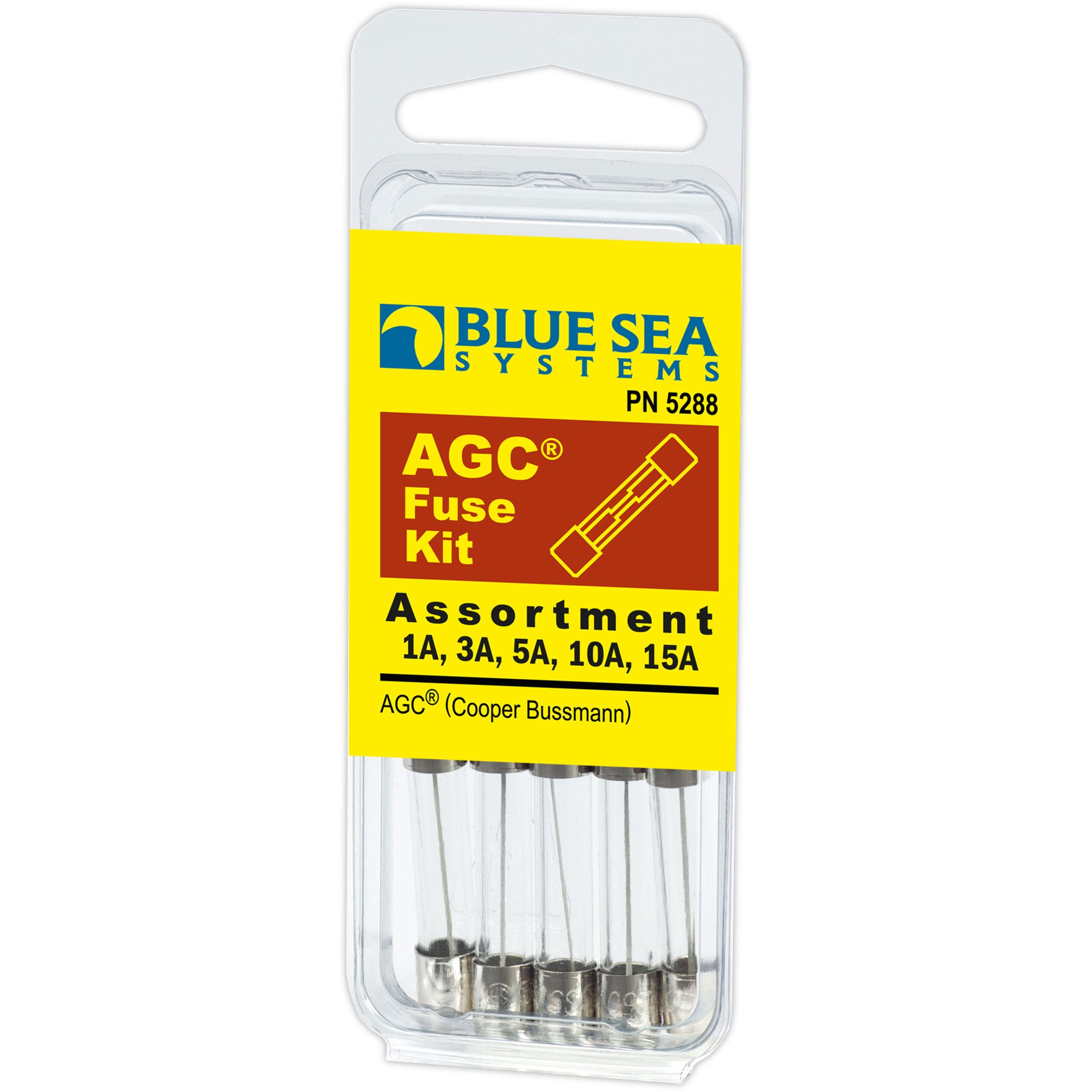 Blue Sea Systems AGC Fuse Kit, 5-Piece