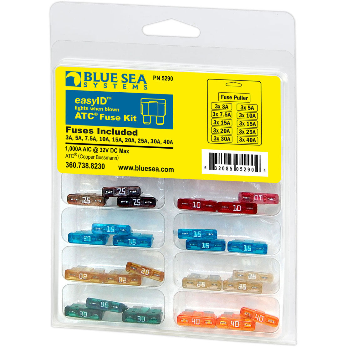 Blue Sea Systems easyID w/ LED Fuse Kit, 31-Piece