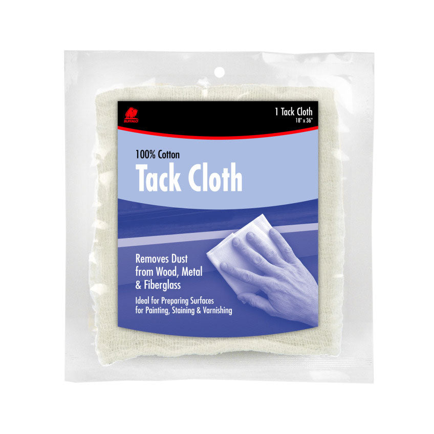 Buffalo Industries Tack Cloth, 18"x36", White