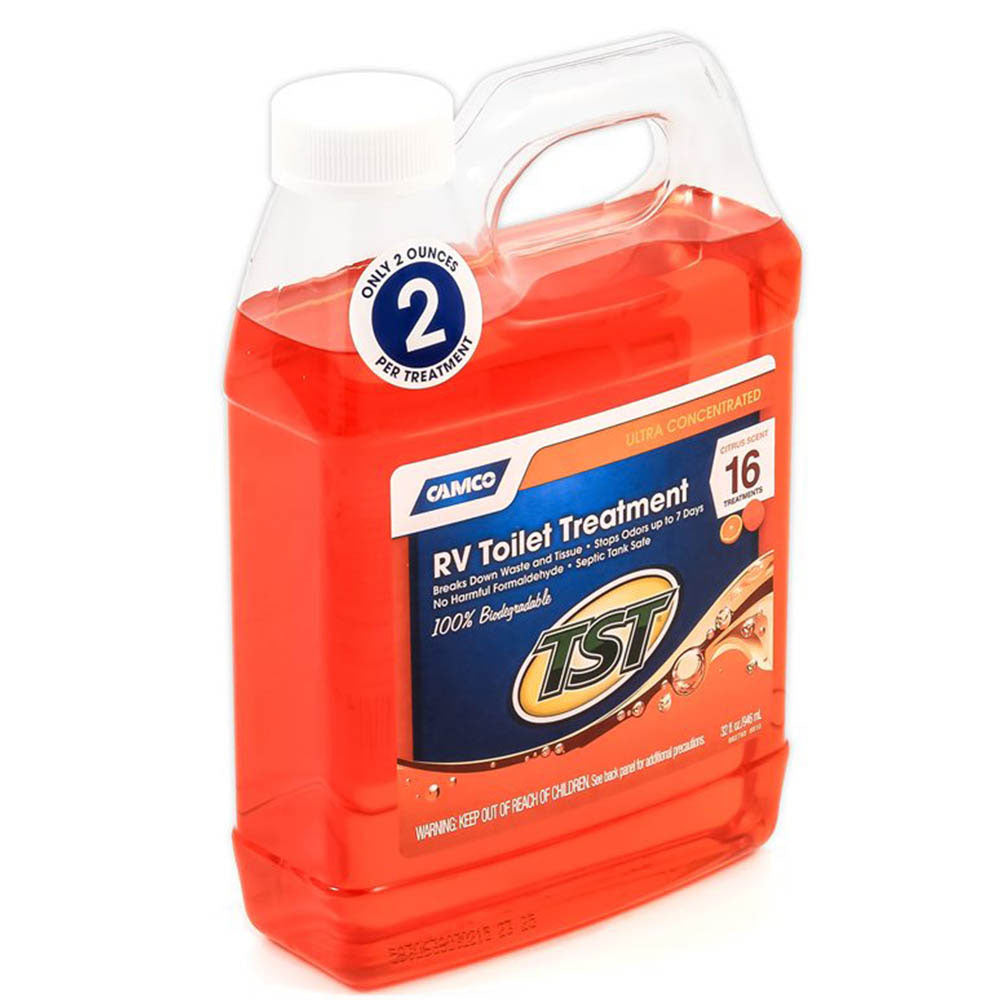 Camco TST MAX Marine/RV Toilet Treatment, 32oz Fresh Citrus Scent
