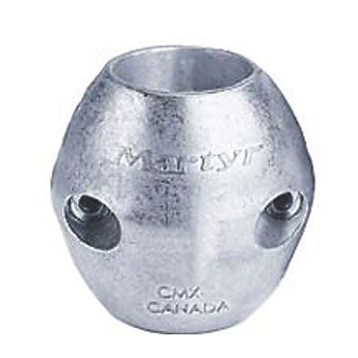 1" Diameter Zinc Barrel Collar Shaft Anode w/ Allen Screw, CMX25