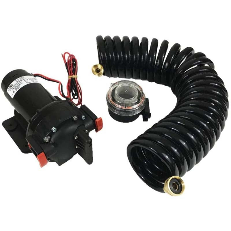 Johnson Aqua Jet Pump Kit, 5.2 gpm 12 volt WITHOUT Bulkhead Fitting & Panel Switch