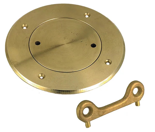 6" Bronze Regular Deck Plate, Key Included