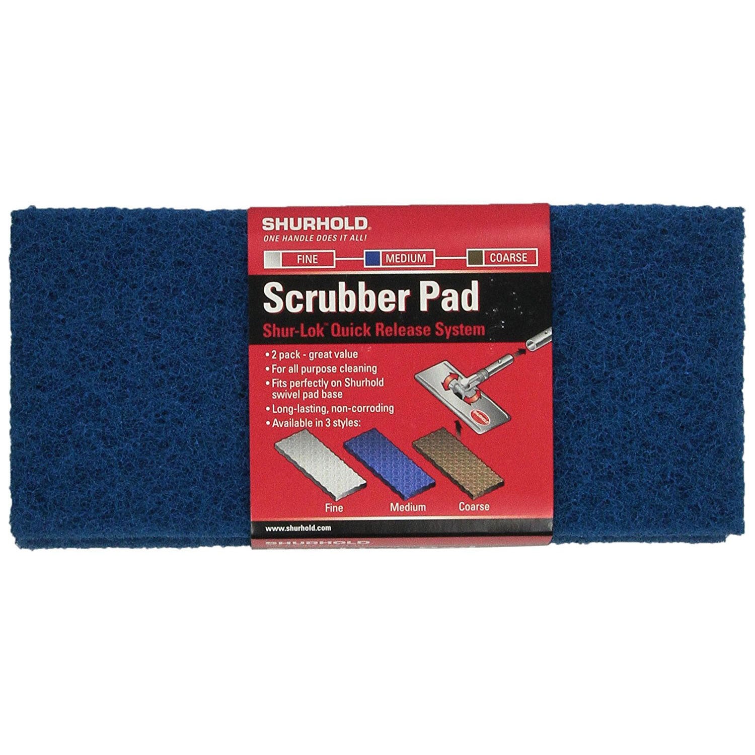 Shurhold 1702 Scrubber Pad Medium, 2 Pack