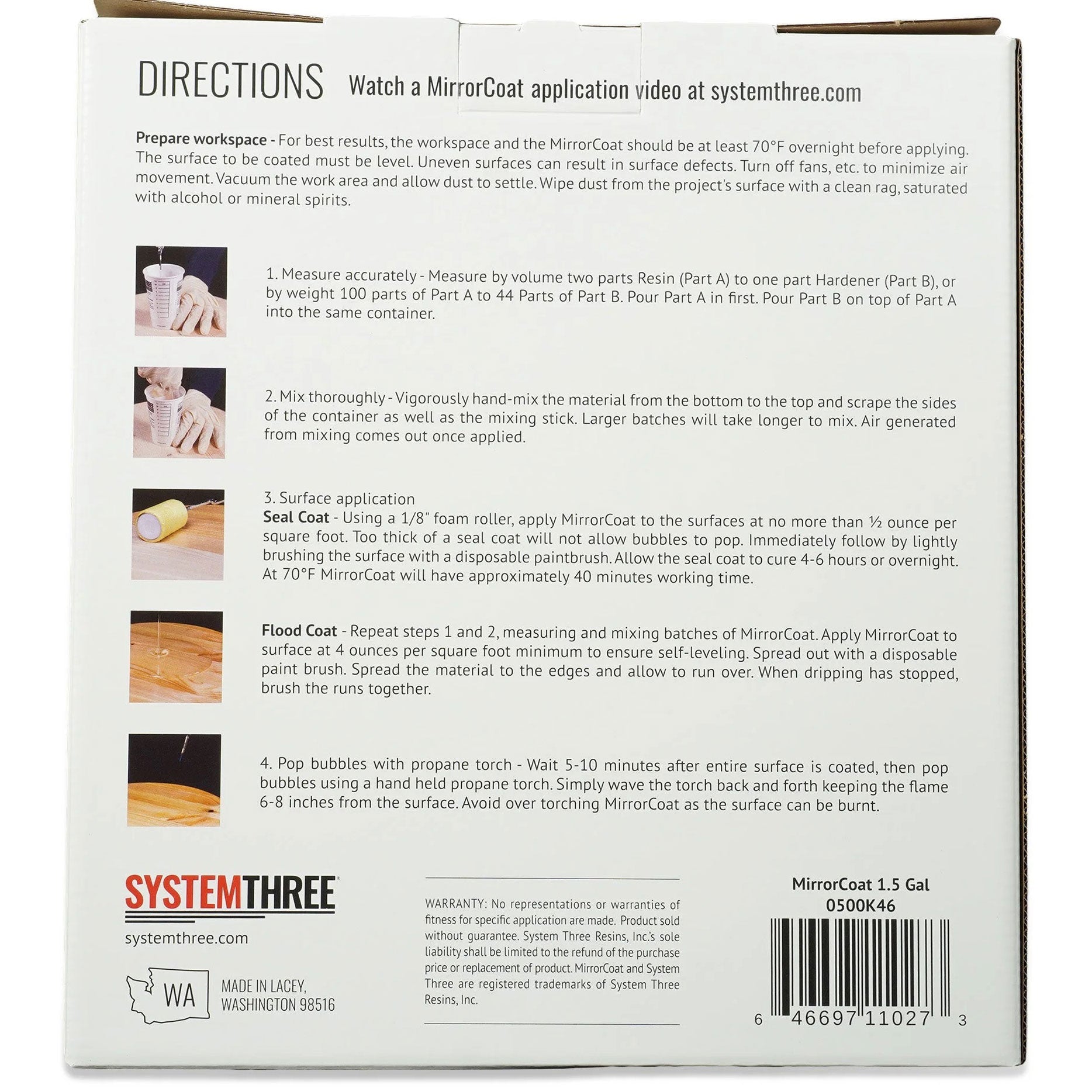 Mirrorcoat Bartop Kit 1.5gallon