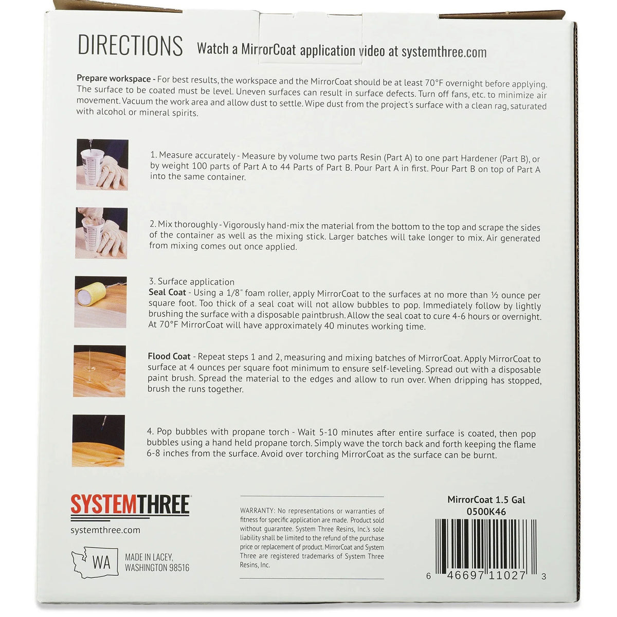 Mirrorcoat Bartop Kit 1.5gallon
