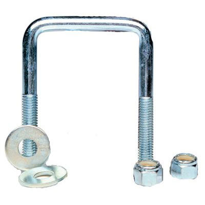 Square U-Bolt Zinc plated steel