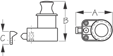 Sea-Dog, Cabinet Latch, Push Button
